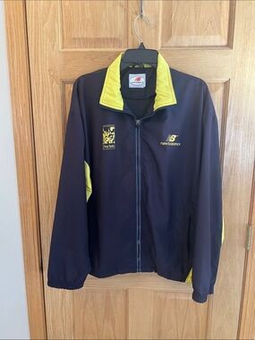 Chicago Marathon - New Balance Navy Jacket with Yellow Accents